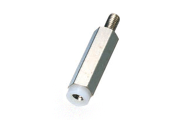 黄銅(カドミレス) 六角スペーサー (オス+メスねじ) BDB-E (絶縁型 POM)(ネジ径x長さ)